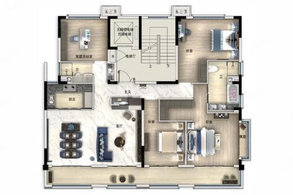 股票配资平台平台 极致小平层：一梯一户洋房的全南阳台与功能布局